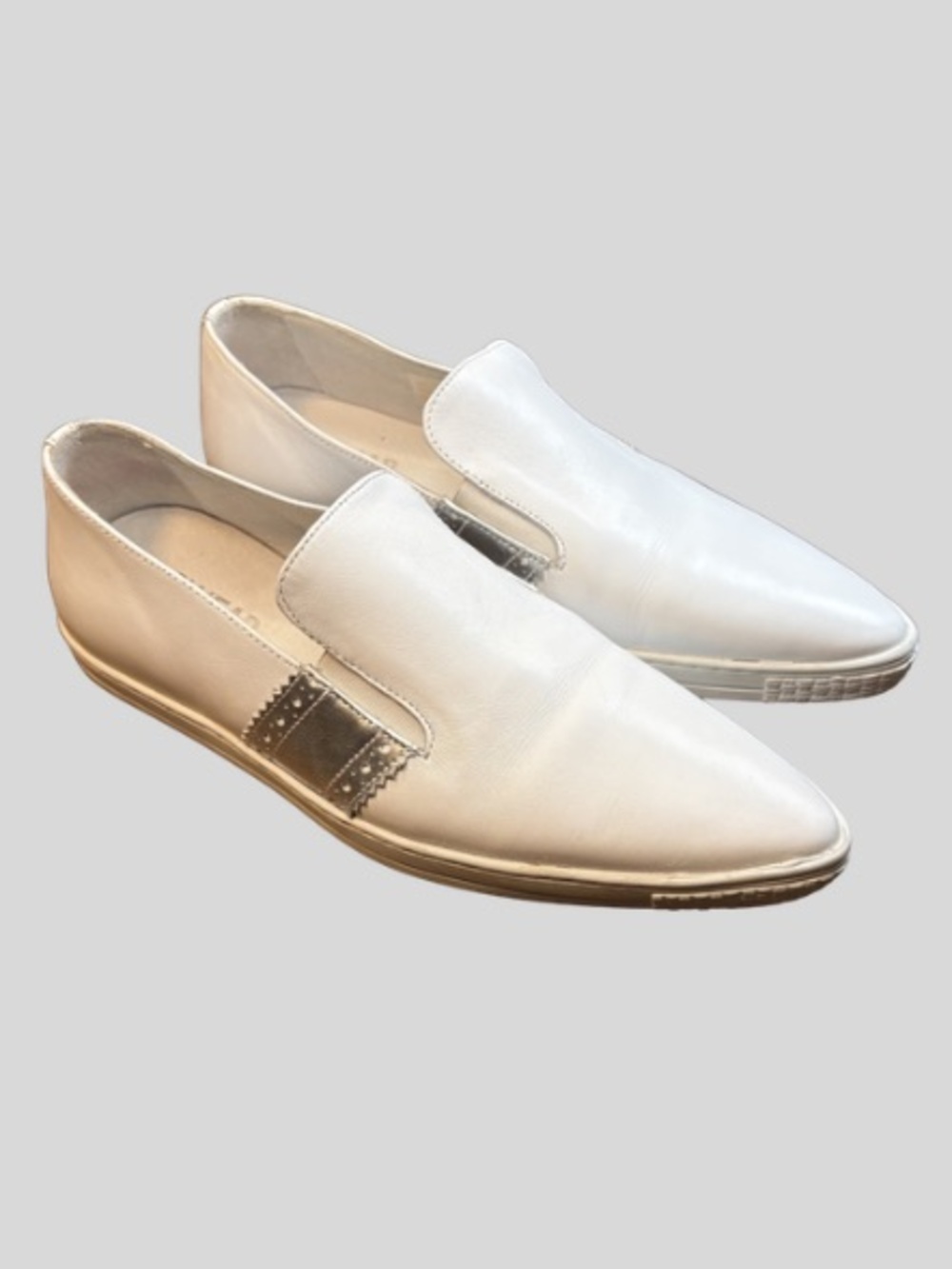 Swear London White Leather Flats | 39